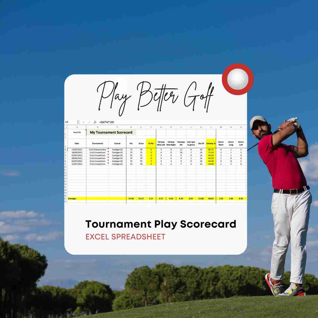 Tournament Play Scorecard Excel Spreadsheet