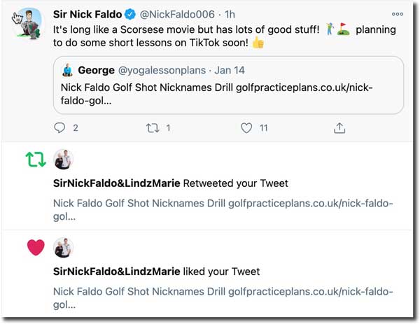 nick faldo golf drill