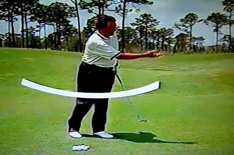 Ray Floyd Throwing Ball Chipping Drill