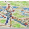 Walter Hagen Crayon Art