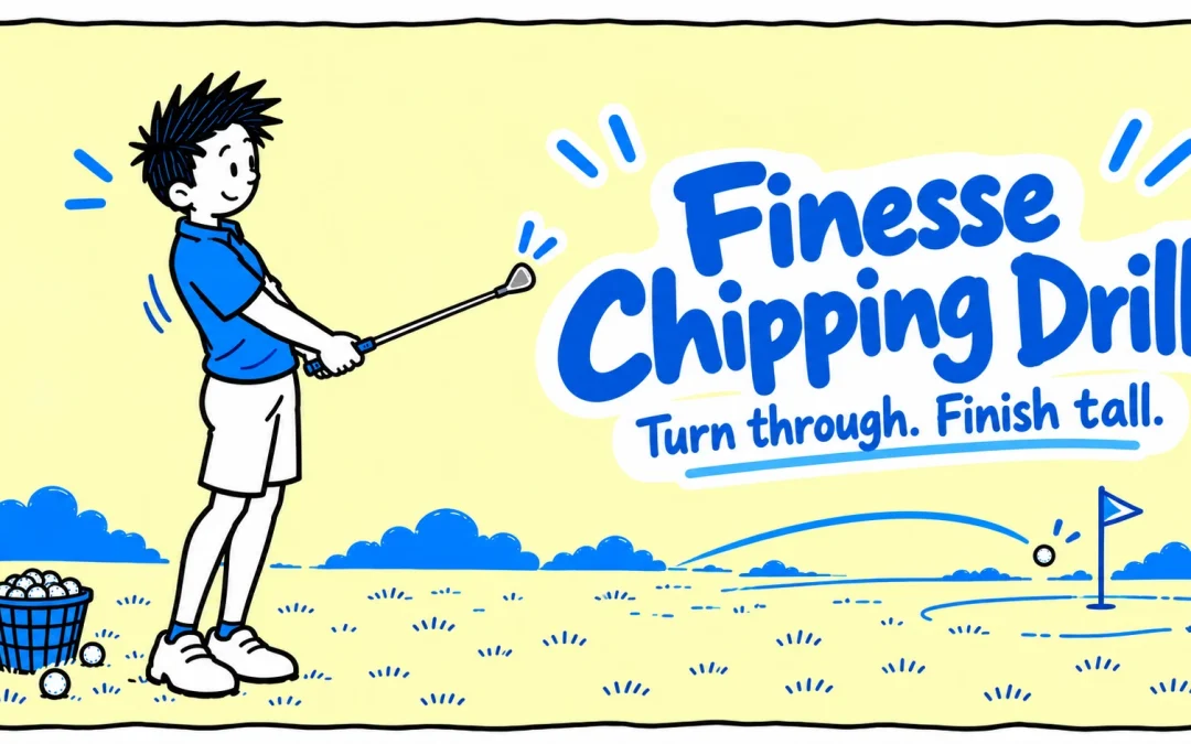 Finesse Chipping Drill: Turn Through and Finish Tall