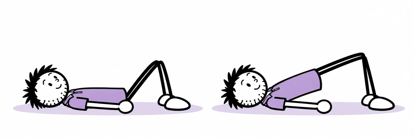 Glute-bridge hold: Golf fitness practice card illustration