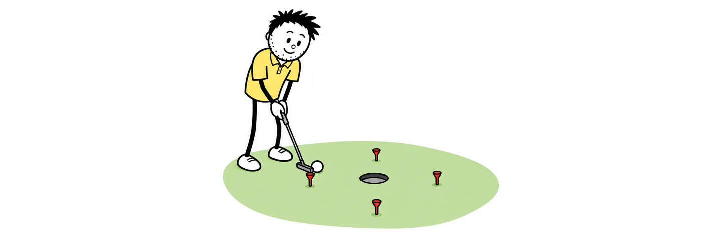 Par Maker: illustration from the Golf Practice Made Fun App