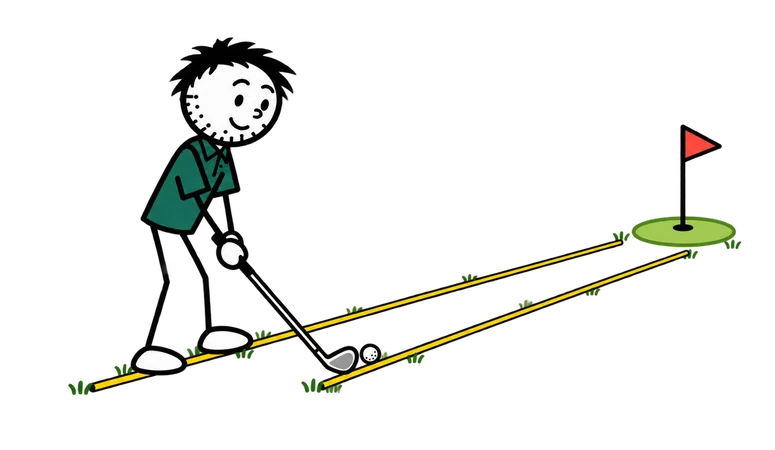 Alignment: Long game practice card illustration