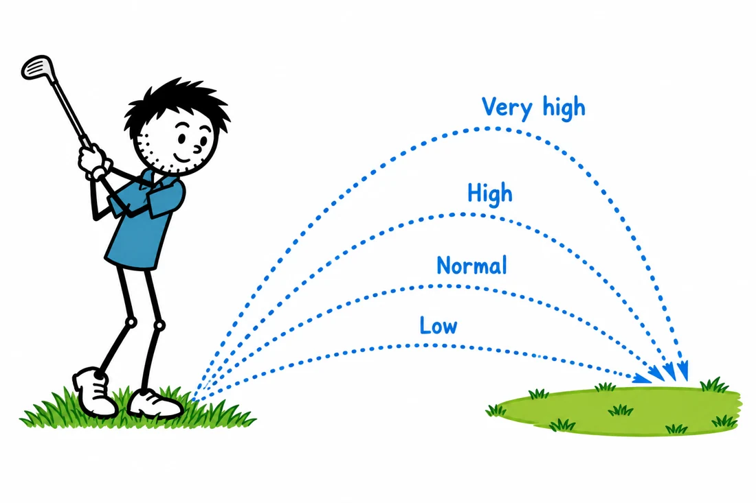 1-2-3-4: blue-shirted George illustration from the Golf Practice Made Fun App