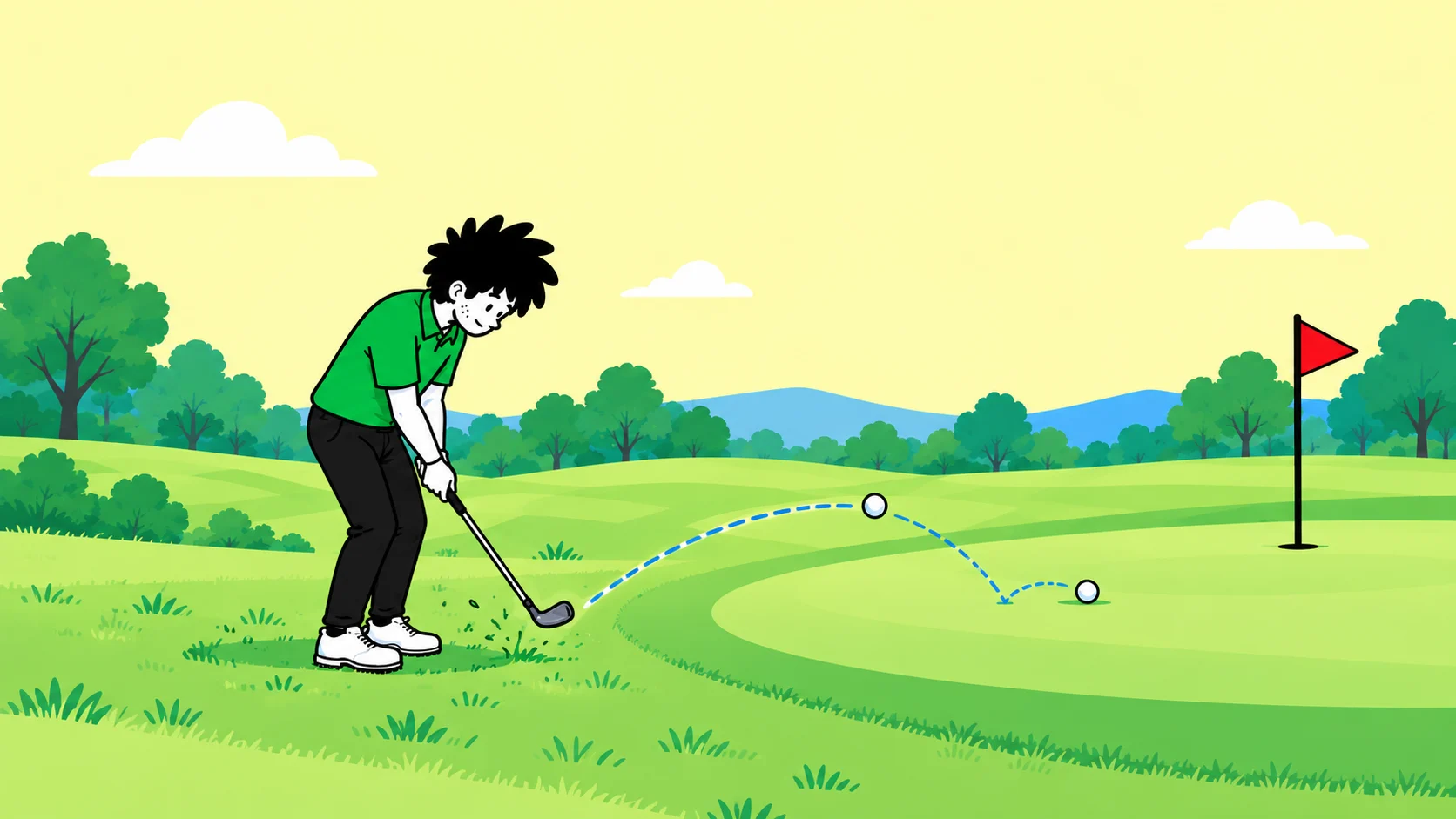 Rory McIlroy One-Hop Stop Chip Drill: branded practice illustration.